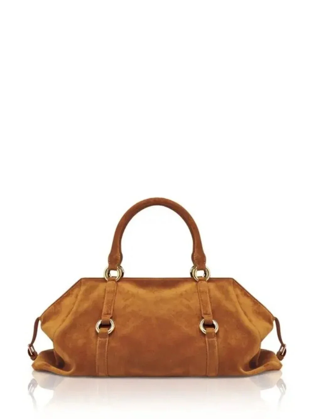 NWT McQueen Farringdon Authentic Medium Suede Bag